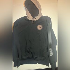 The North Face Men’s Black and tan Hooded sweatshirt